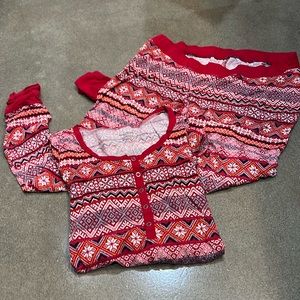 Motherhood Maternity Christmas Winter Pajamas Medium